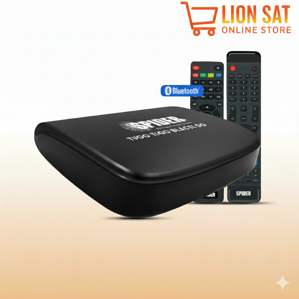 Spider Tugo Tigo Black 5G | ريسيفر سبايدر أسود مع دعم 4K وبل