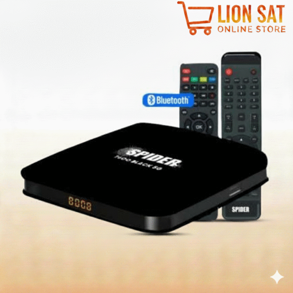 رسيفر Spider 2000 Black 5G | أداء عالي مع دعم بلوتوث و HDMI