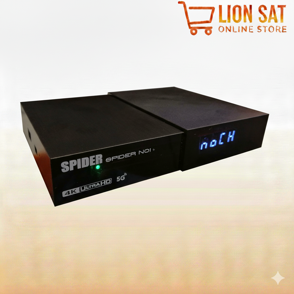 رسيفر Spider NO1+ 5G 4K Ultra HD الأصلي