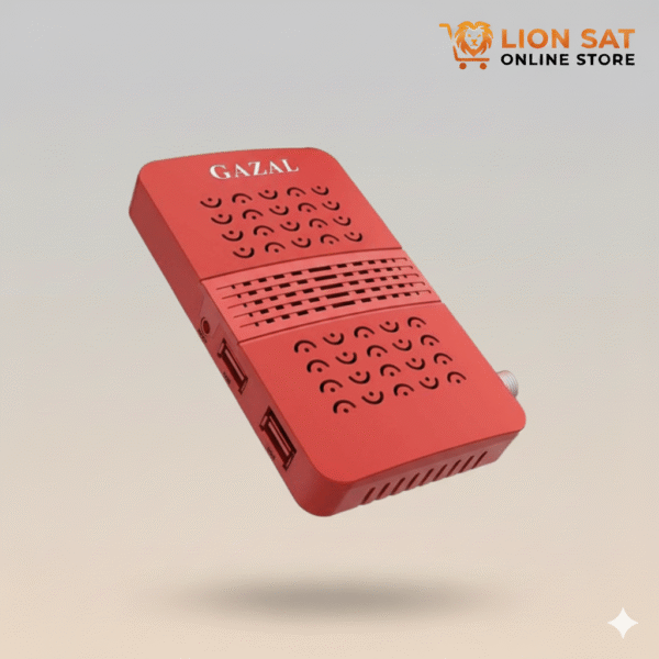 رسيفر غزال Mini Red – جهاز استقبال صغير الحجم بدعم IPTV وأدا