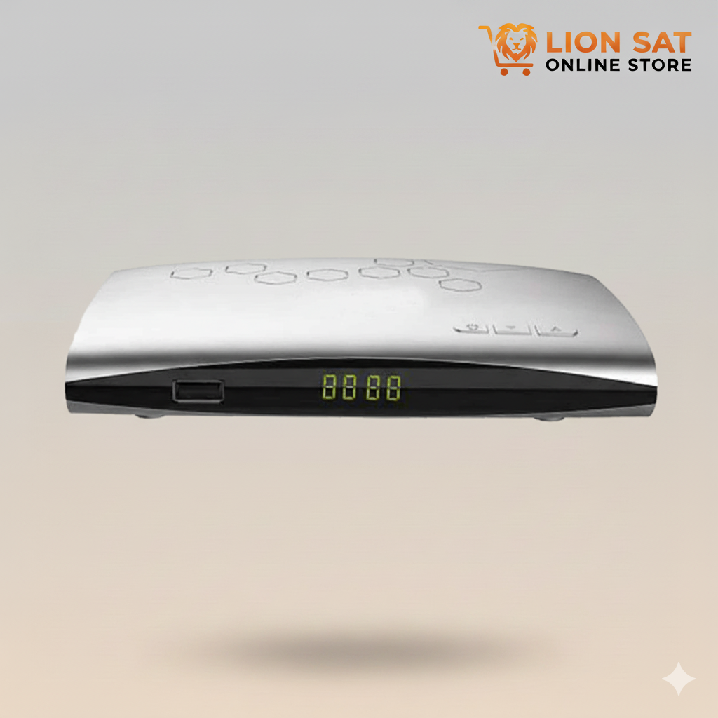 رسيفر غزال Classic Silver Edition – جهاز استقبال أنيق بدعم I