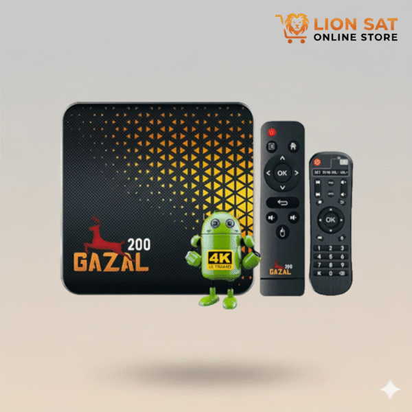 رسيفر غزال 200 4K – جهاز Android Box قوي بدقة عالية ودعم IPT