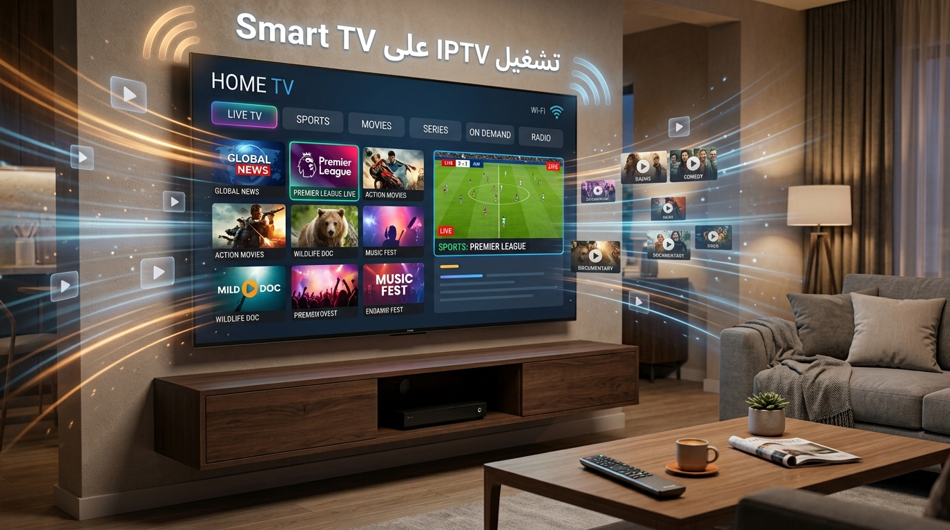 تشغيل IPTV على Smart TV وعرض القنوات عبر التلفزيون الذكي